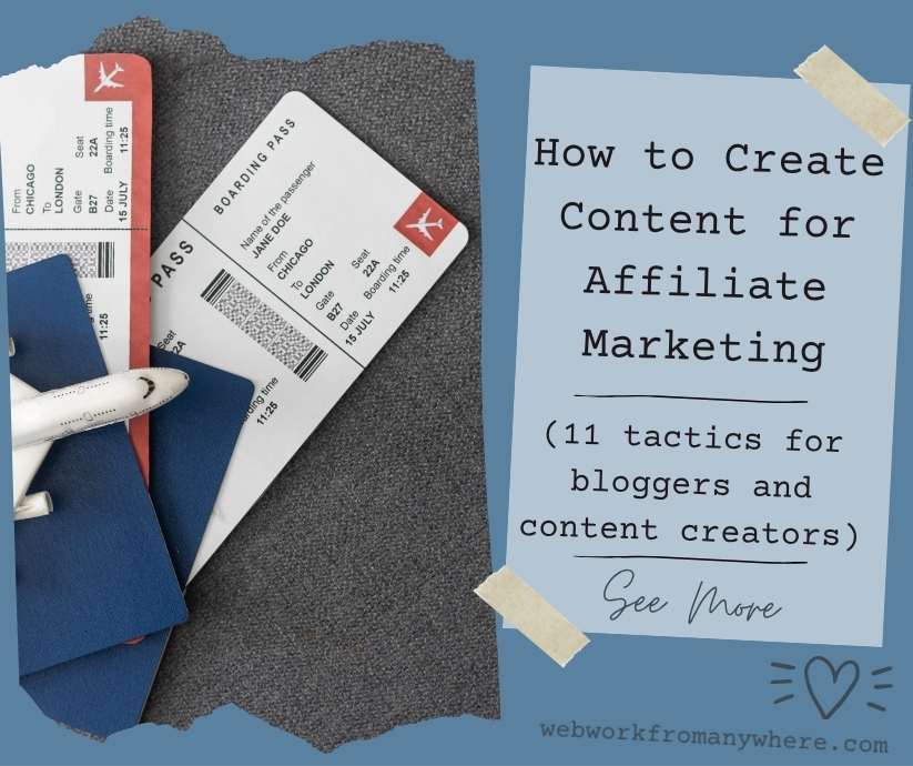 How to create content for affiliate marketing