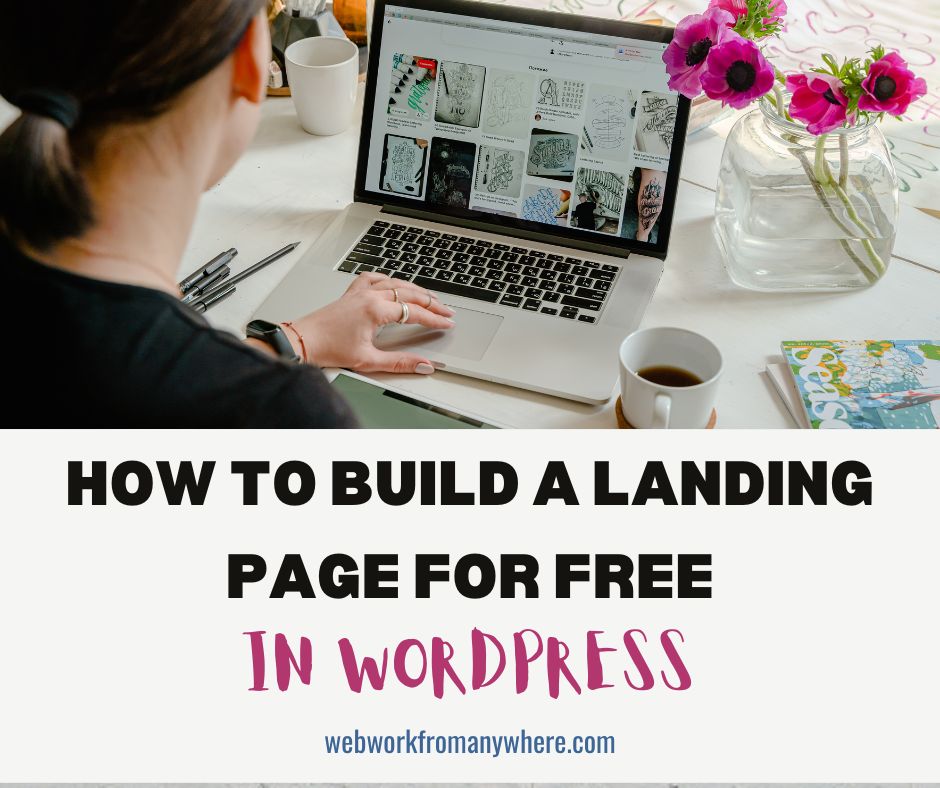 How to build a landing page for free in WordPress