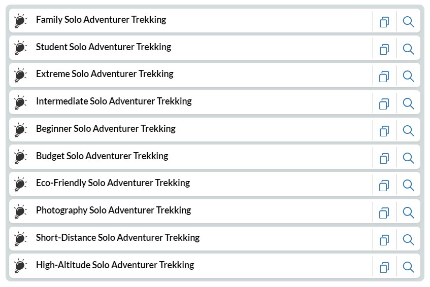 WA Niche Finder - Solo Adventurer Trekking