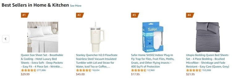 Amazon Best Sellers in Home and Kitchen