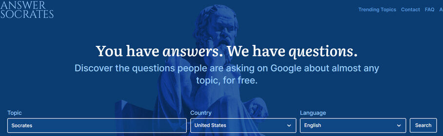 Answer Socrates for Keyword Research