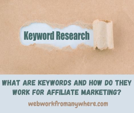 What are Keywords and how do they word for affiliate marketing