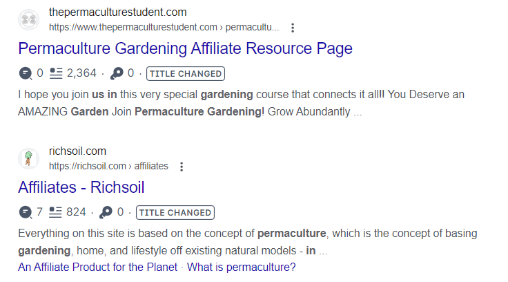 Permaculture Gardening Affiliate Program Search - How to Choose a Niche for Your Blog