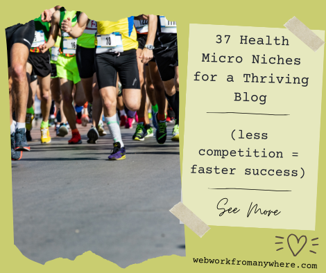 37 Health Micro Niches for a Thriving Blog