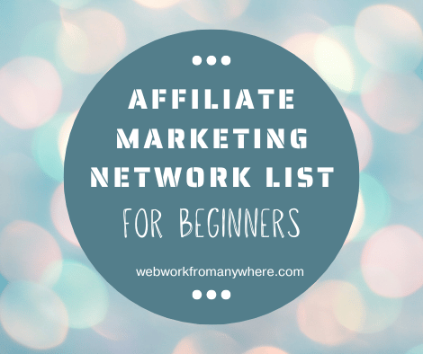 Affiliate Marketing Network List