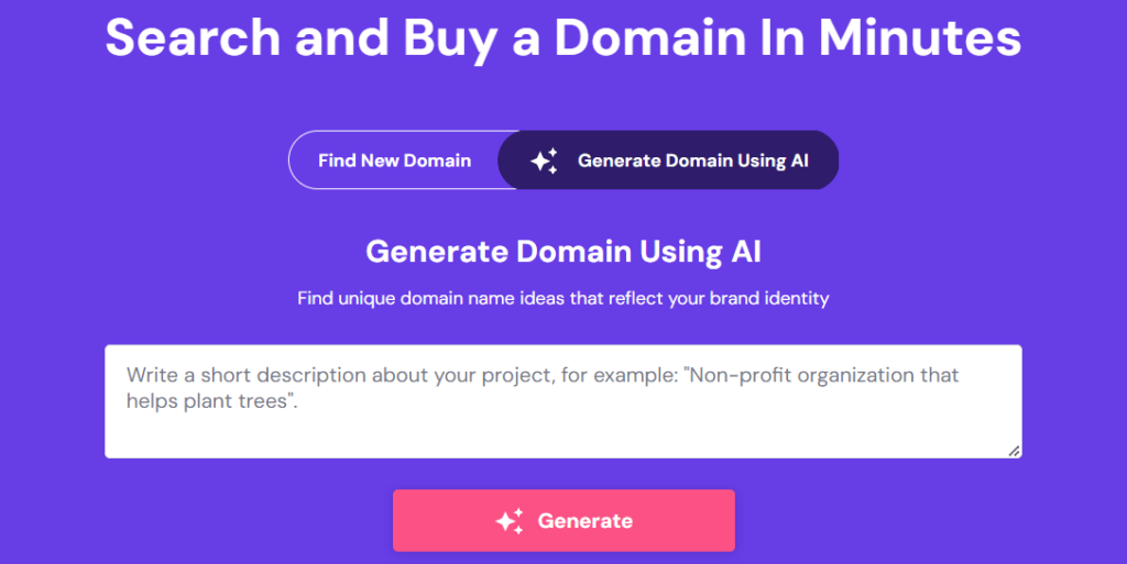 Hostinger - buy domains
