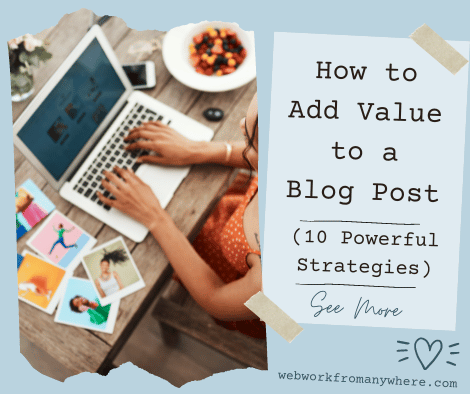 How to Add Value to a Blog Post