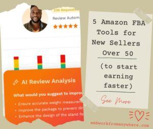 Amazon FBA Tools for New Sellers over 50