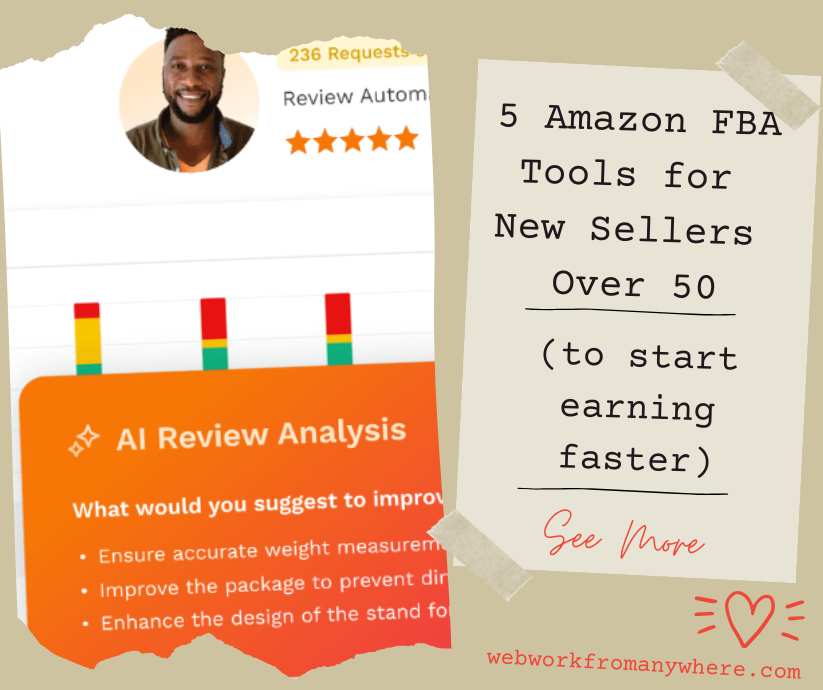 Amazon FBA Tools for New Sellers over 50