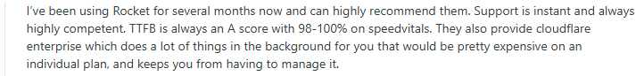Rocket.net Reddit Review