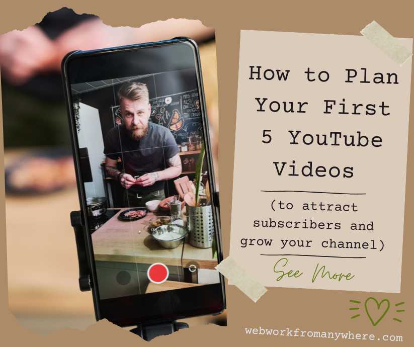 How to Plan Your First 5 YouTube Videos