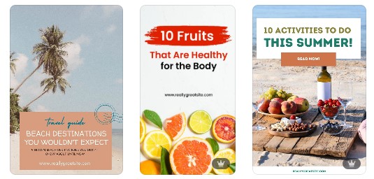 Canva Pinterest Pin Templates