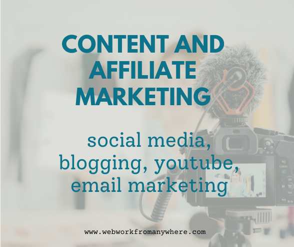 Content and Affiliate Marketing