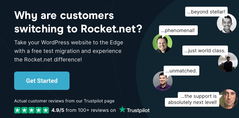 Rocket.net TrustPilot